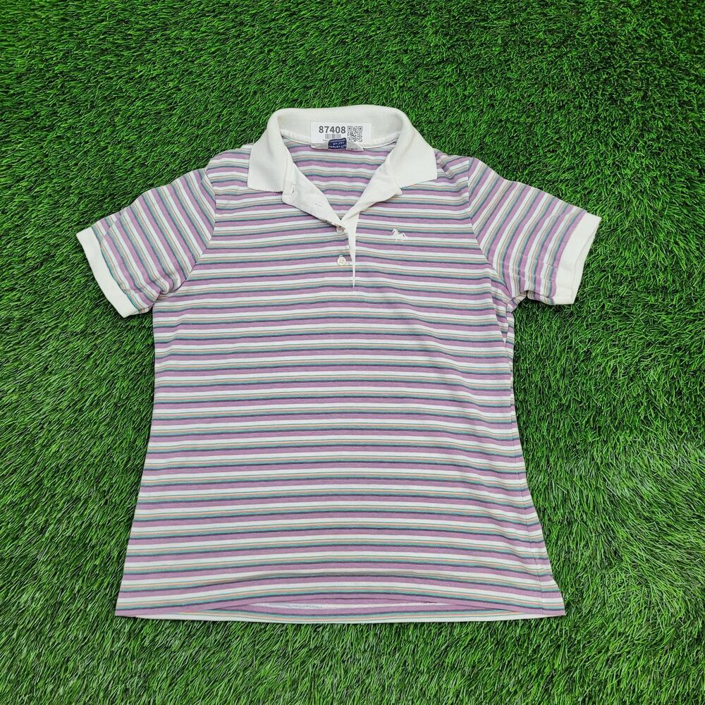 Vintage Chesterfield MOD Polo Shirt Womens XS 17x23 Stripes